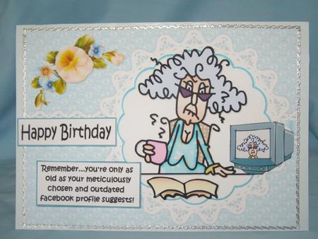 Stella and Her Facebook Profile Quick Card by Susan Smith