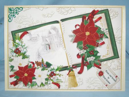 A Christmas Book Scene Green by Susan Smith