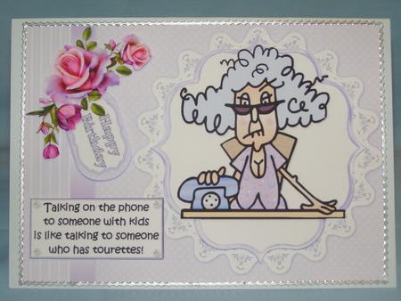 Stella on the Phone Quick Card by Susan Smith