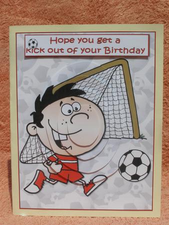 Football Birthday Boy Oval Pyramid by Susan Smith