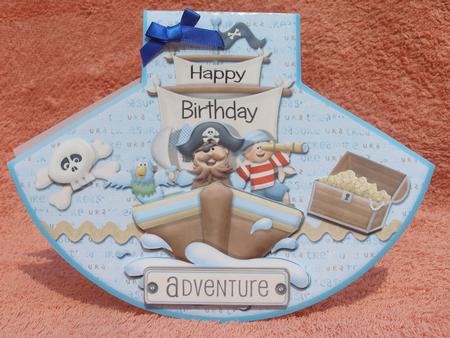 Pirate Happy Birthday Adventure Rocker/wobble Card by Susan Smith