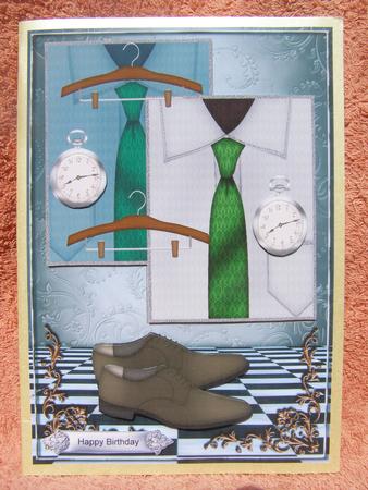 Male Card Men's Clothes Birthday/other Occasions by Susan Smith
