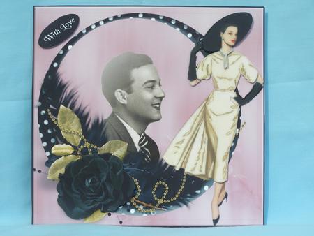Old Romance Card Topper & Decoupage by Susan Smith