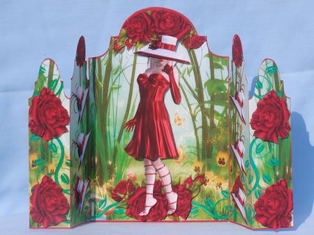 Day at the Races Red Satin Theatre Fold Mini Kit by Susan Smith