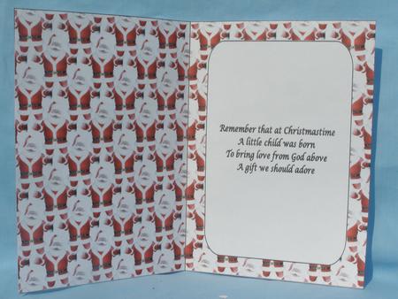 Santa Insert with Verse by Susan Smith