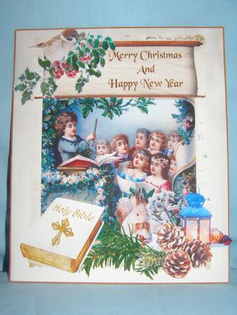 The Choir Sings Christmas Topper & Decouapge by Susan Smith