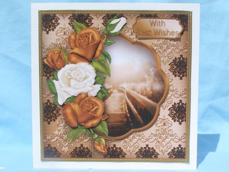 Bridge with Bronze Roses by Susan Smith