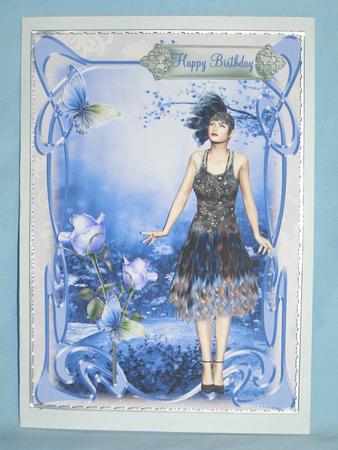 1920's Lady Card Topper by Susan Smith