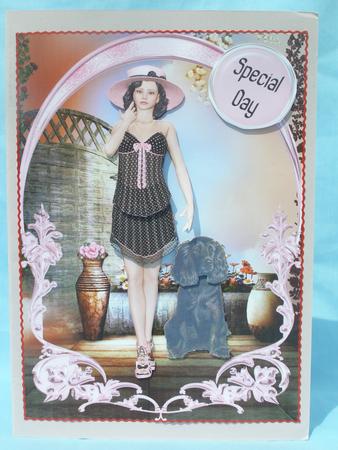 A Girl and Her Dog - Birthday Love Friends Special Day by Susan Smith