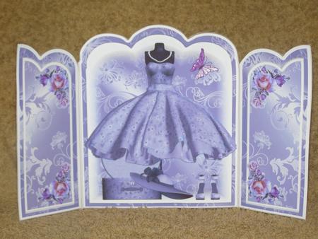 1950's Lilac Wardrobe Card Kit by Susan Smith
