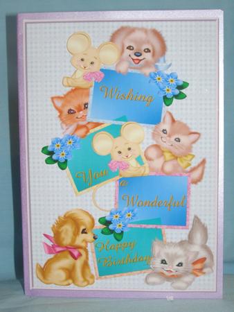 Happy Birthday Kittens,puppys and Mouses by Susan Smith