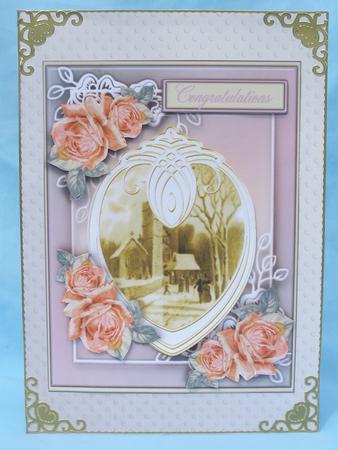 Roses and Metallic Lace Matching Vellum by Susan Smith