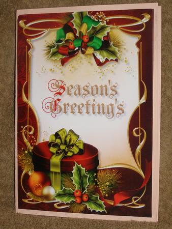 Red & Green Art Nouveau Christmas by Susan Smith