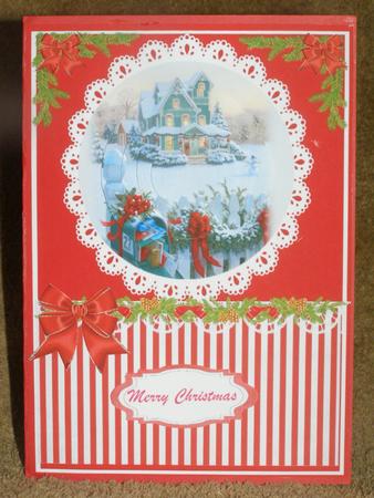 Lovely Lace and Christmas Scene ( Pyramarge) by Susan Smith