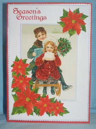Quick Vintage Christmas with Poinsettias by Susan Smith
