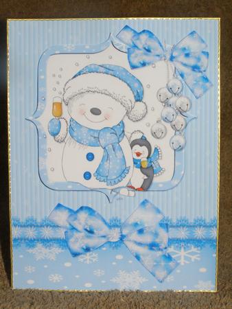 Snowman Cheers Quick Card by Susan Smith