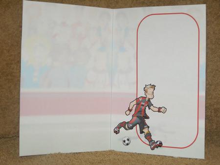 Football Dude Black and Red Insert by Susan Smith