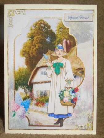 Flowers from My Garden Card with Decoupage by Susan Smith