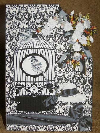 Corner Card Summer in Black and White by Susan Smith