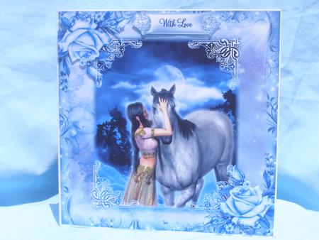 The Horse Whisper 8x8 Topper by Susan Smith