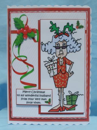 Stella Sends Gus Christmas Wishes Quick Card by Susan Smith