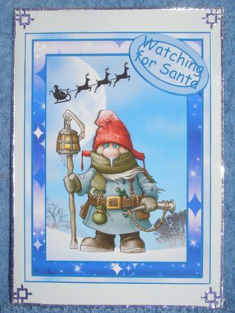 Watching for Santa - Decoupage by Susan Smith