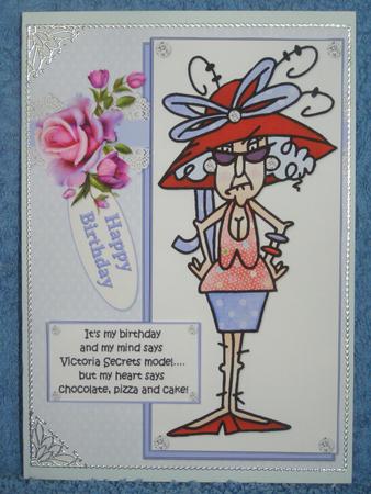 Stella a Victoria Secret Model Quick Card by Susan Smith