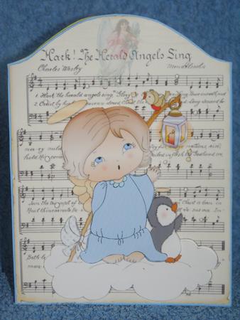 Angel Anya Shaped Christmas Topper by Susan Smith