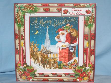 Christmas Poinsettia 8 x 8ins Mini Kit by Susan Smith