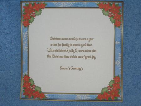 Baby Jesus is Born 8 x 8ins Insert by Susan Smith