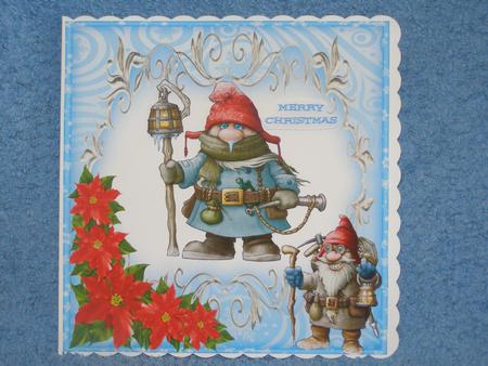 Gnomes and Poinsettia by Susan Smith