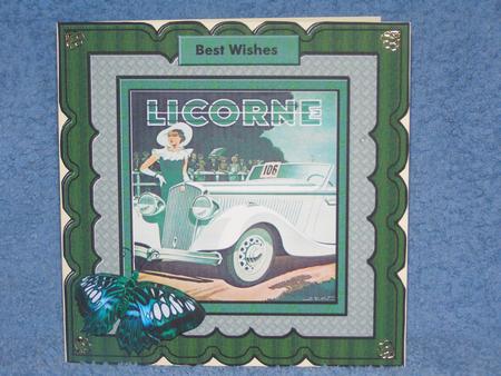 Scallop Topper Vintage Car by Susan Smith