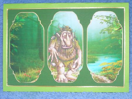 Troll Card Topper 1 by Susan Smith