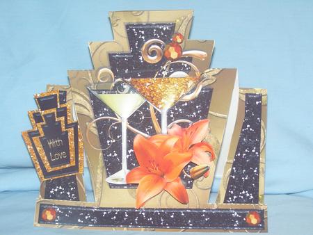 Decadence - Classic Cocktail Art Deco Stepper by Susan Smith