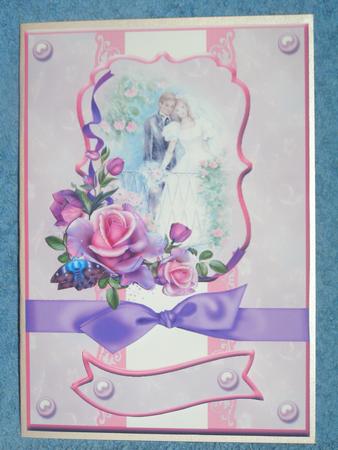 Romantic Wedding Card Front by Susan Smith