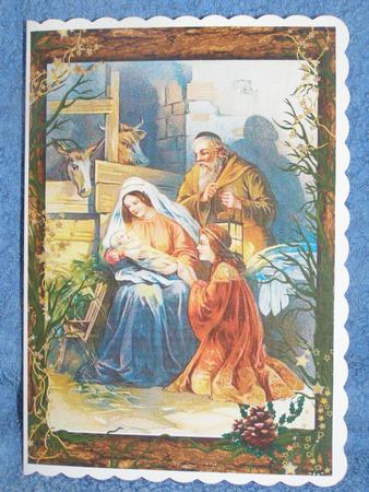 A Vintage Nativity with Decoupage by Susan Smith