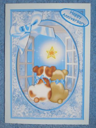 Wishing on a Star Blue Card Front by Susan Smith