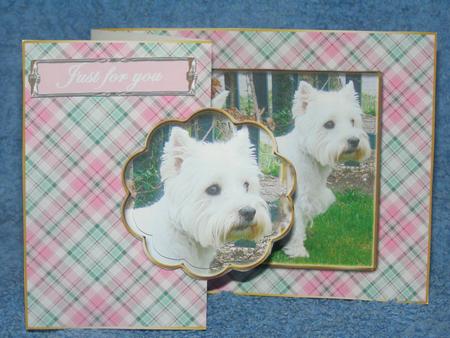 Westie No Hole Fold Back by Susan Smith