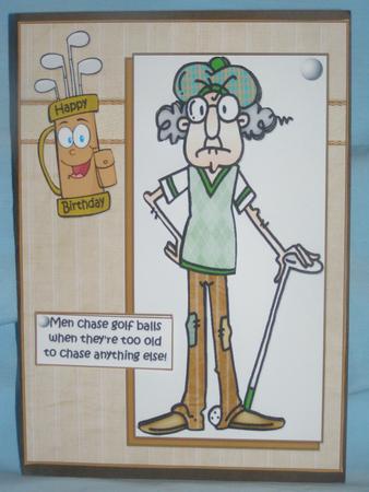 Gus Chases Golf Balls by Susan Smith