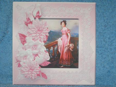 Lady in Pink Framed Art Mini Kit by Susan Smith
