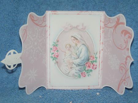 Rose Mother Mary Pink Buckle Bracket Mini Card Kit by Susan Smith