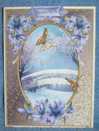 Oriental Bridge and Winter Lilies by Susan Smith