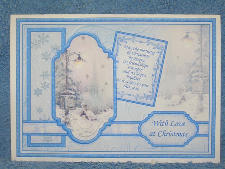 Vintage Christmas Lamplight Quick Card by Susan Smith