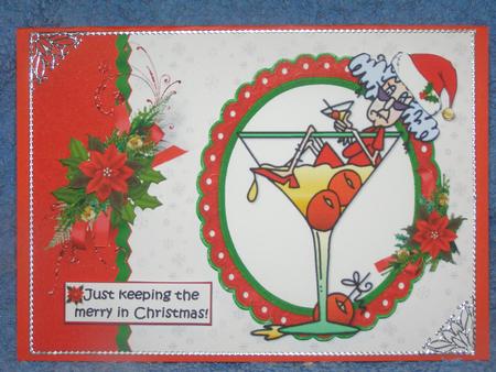 Stella is Keeping the Merry in Christmas Quick Card by Susan Smith