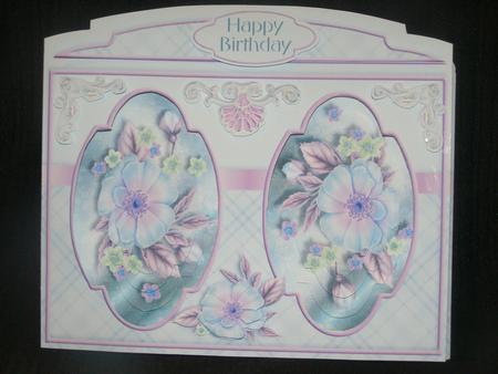 Stand-alone Easel Card Kit - Blue Moon Roses by Susan Smith
