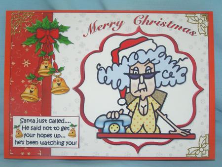 Santa Just Called Stella Quick Card by Susan Smith
