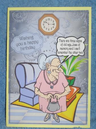 Three Signs of Old Age by Susan Smith