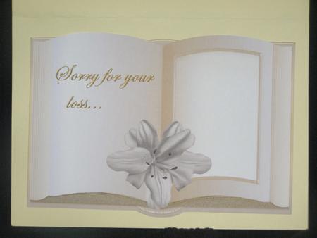 Sympathy Book Insert by Susan Smith