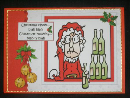 Gus Sends Christmas Wishes Quick Card by Susan Smith