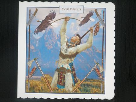 Proud Native American Card Topper & Decoupage by Susan Smith